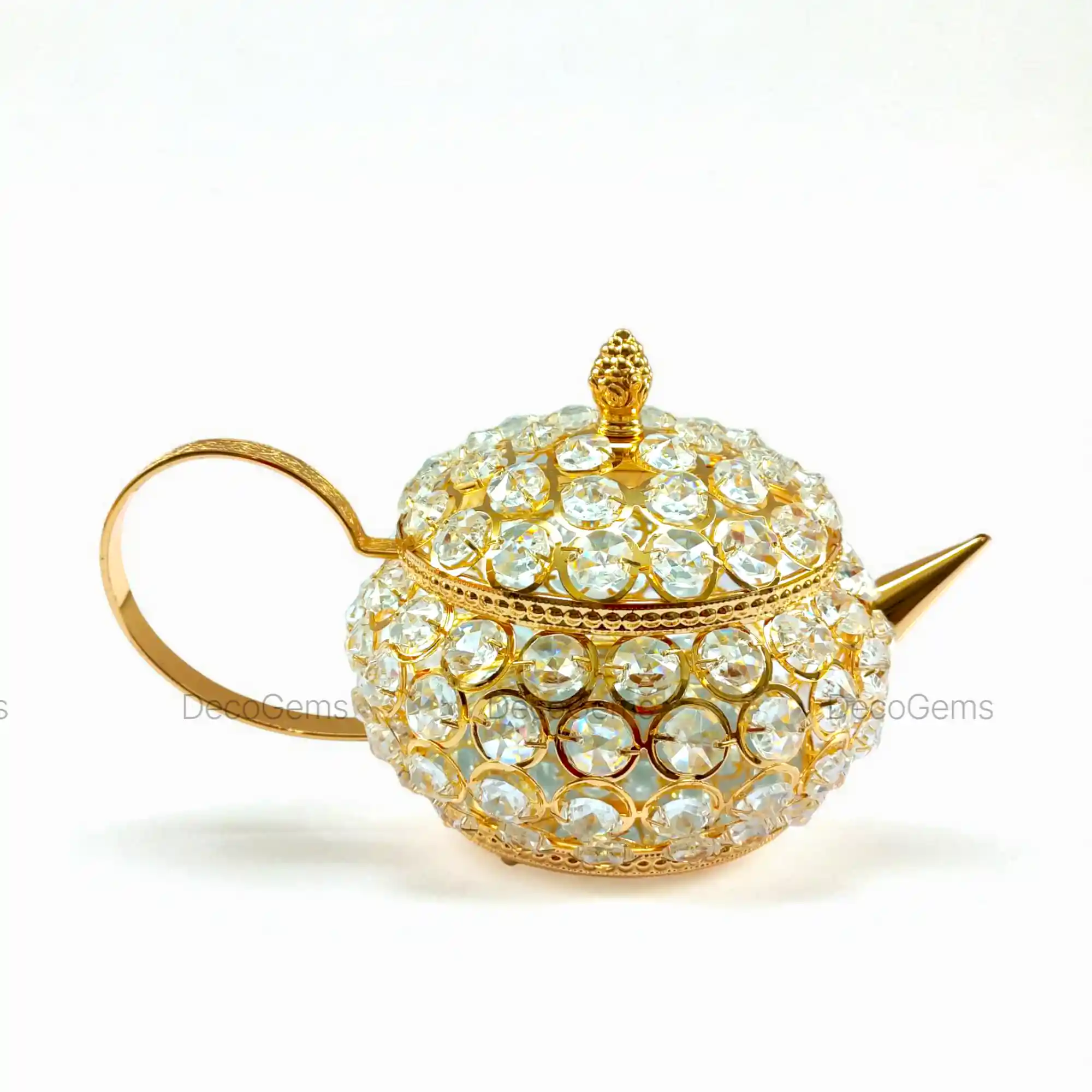 Metal Crystal Lamp Model Showpiece