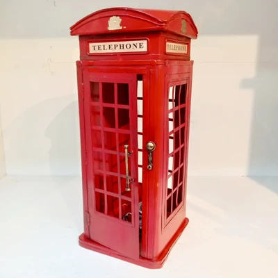 British Telephone Booth Model Showpiece