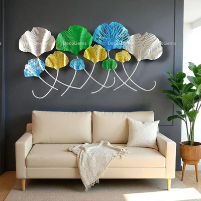 Colourful Metal Leaf Wall Décor- 17060