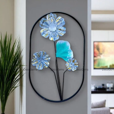 Metal Floral Designed Wall Art - 17767