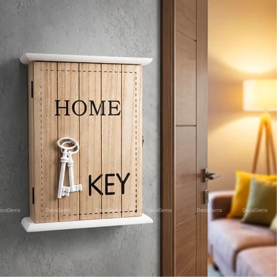 Wooden "HOME" Key Holder