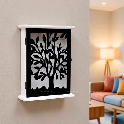 Tree of Life Wooden Wall Key Holder