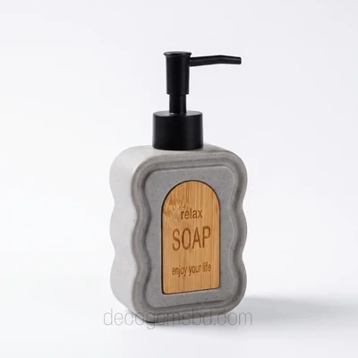 Elegant Wavey Ceramic Liquid Soap Dispenser