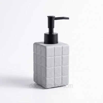 Modern Checkered Ceramic Soap Dispenser